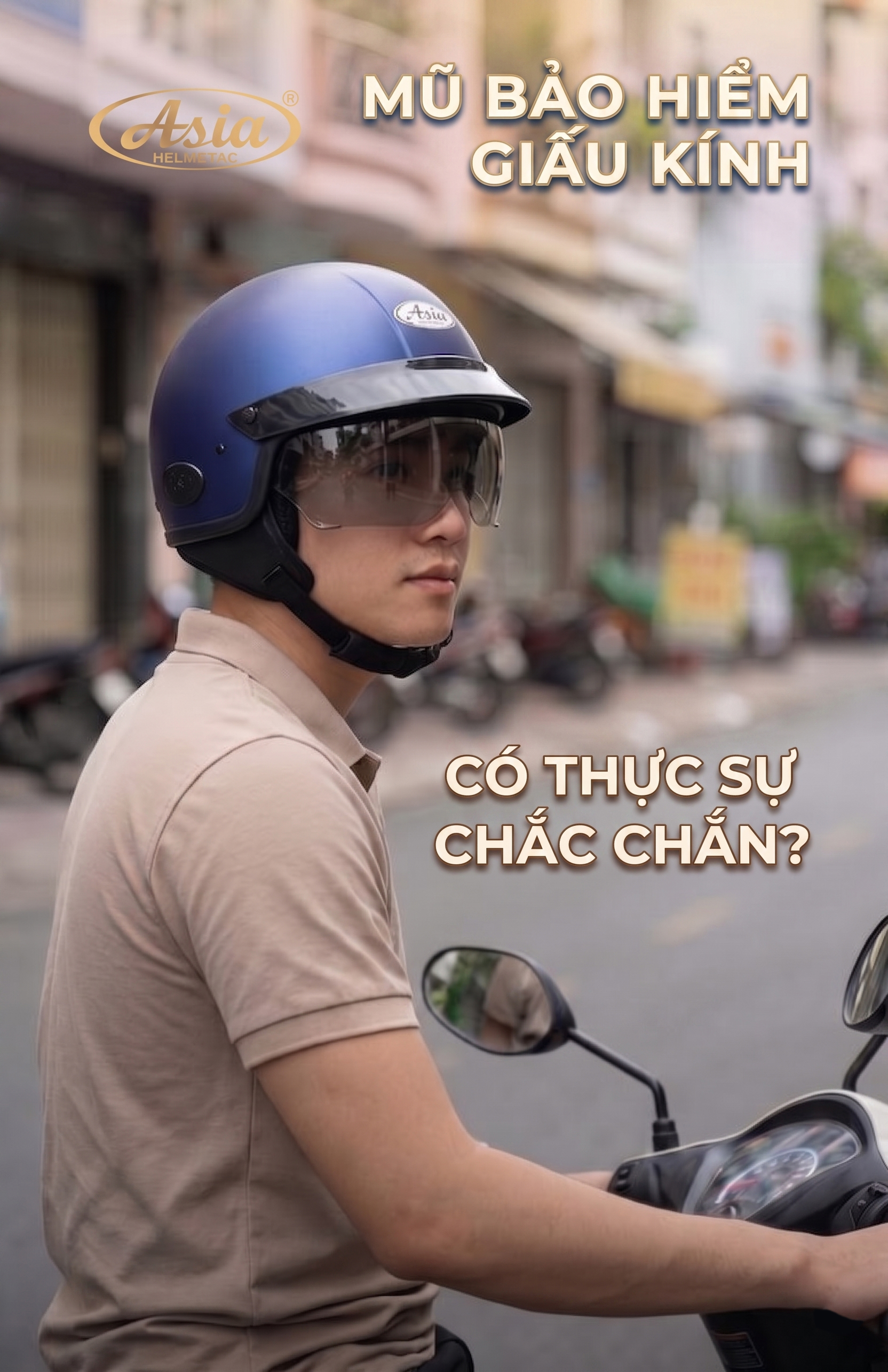 Mũ bảo hiểm giấu kính là gì?